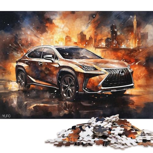 Art Sports Car Puzzle, Denksportaufgabe, 100% recycelter Karton, Puzzle für Kinder und Erwachsene ab 12 Jahren, Vatertagsgeschenk, 70 x 50 cm, 1000 Teile Art Sports Car Puzzle, Denksportaufgabe, 100% recycelter Karton, Puzzle für Kinder und Erwachsene ab 12 Jahren, Vatertagsgeschenk, 70 x 50 cm, 1000 Teile von QBIREX