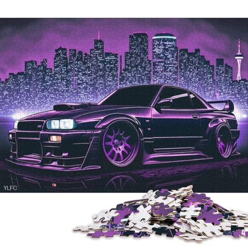 Art Sports Car Puzzle, Denksportaufgabe, 100% recycelter Karton, Puzzle für Kinder und Erwachsene ab 12 Jahren, Vatertagsgeschenk, 70 x 50 cm, 1000 Teile Art Sports Car Puzzle, Denksportaufgabe, 100% recycelter Karton, Puzzle für Kinder und Erwachsene ab 12 Jahren, Vatertagsgeschenk, 70 x 50 cm, 1000 Teile von QBIREX