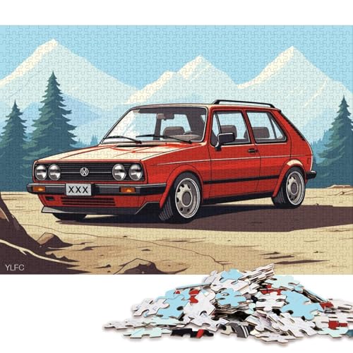Art Sports Car Puzzle, Denksportaufgabe, Premium-Puzzle aus Karton für Kinder und Erwachsene ab 12 Jahren, 70 x 50 cm, 1000 Teile Art Sports Car Puzzle, Denksportaufgabe, Premium-Puzzle aus Karton für Kinder und Erwachsene ab 12 Jahren, 70 x 50 cm, 1000 Teile von QBIREX