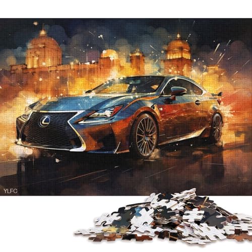 Art Sports Car Puzzle, Denksportaufgabe, Premium-Puzzle aus Karton für Kinder und Erwachsene ab 12 Jahren, 70 x 50 cm, 1000 Teile Art Sports Car Puzzle, Denksportaufgabe, Premium-Puzzle aus Karton für Kinder und Erwachsene ab 12 Jahren, 70 x 50 cm, 1000 Teile von QBIREX