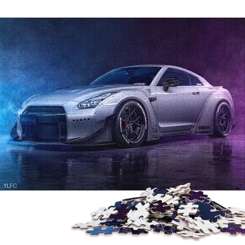 Art Sports Car Puzzle, Denksportaufgabe, Premium-Puzzle aus Karton für Kinder und Erwachsene ab 12 Jahren, 70 x 50 cm, 1000 Teile Art Sports Car Puzzle, Denksportaufgabe, Premium-Puzzle aus Karton für Kinder und Erwachsene ab 12 Jahren, 70 x 50 cm, 1000 Teile von QBIREX