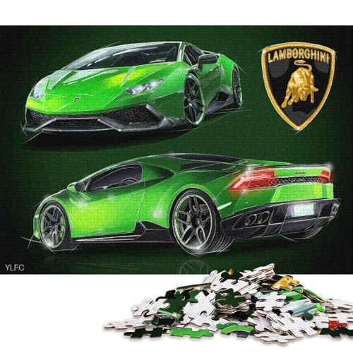 Art Sports Car Puzzle, Denksportaufgabe, Premium-Puzzle aus Karton für Kinder und Erwachsene ab 12 Jahren, 70 x 50 cm, 1000 Teile Art Sports Car Puzzle, Denksportaufgabe, Premium-Puzzle aus Karton für Kinder und Erwachsene ab 12 Jahren, 70 x 50 cm, 1000 Teile von QBIREX