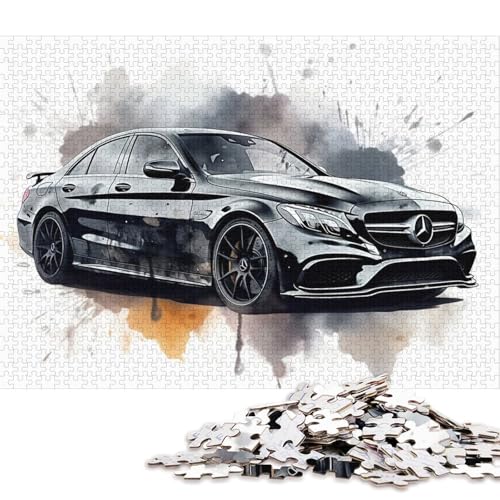 Art Sports Car Puzzle, Denksportaufgabe, Premium-Puzzle aus Karton für Kinder und Erwachsene ab 12 Jahren, 70 x 50 cm, 1000 Teile Art Sports Car Puzzle, Denksportaufgabe, Premium-Puzzle aus Karton für Kinder und Erwachsene ab 12 Jahren, 70 x 50 cm, 1000 Teile von QBIREX
