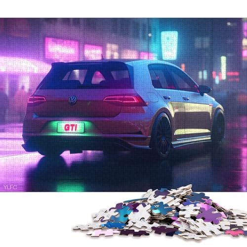 Art Sports Car Puzzle, Denksportaufgabe, Premium-Puzzle aus Karton für Kinder und Erwachsene ab 12 Jahren, 70 x 50 cm, 1000 Teile Art Sports Car Puzzle, Denksportaufgabe, Premium-Puzzle aus Karton für Kinder und Erwachsene ab 12 Jahren, 70 x 50 cm, 1000 Teile von QBIREX