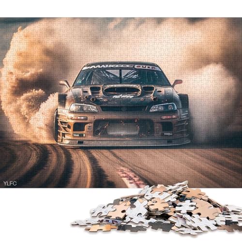 Art Sports Car Puzzle, Premium-Puzzle aus 100% recyceltem Brett, für Kinder und Erwachsene ab 12 Jahren, 70 x 50 cm, 1000 Teile Art Sports Car Puzzle, Premium-Puzzle aus 100% recyceltem Brett, für Kinder und Erwachsene ab 12 Jahren, 70 x 50 cm, 1000 Teile von QBIREX
