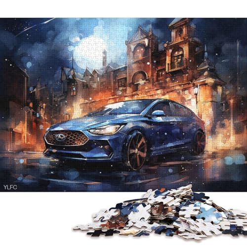 Art Sports Car Puzzle, Premium-Puzzle aus 100% recyceltem Brett, für Kinder und Erwachsene ab 12 Jahren, 70 x 50 cm, 1000 Teile Art Sports Car Puzzle, Premium-Puzzle aus 100% recyceltem Brett, für Kinder und Erwachsene ab 12 Jahren, 70 x 50 cm, 1000 Teile von QBIREX