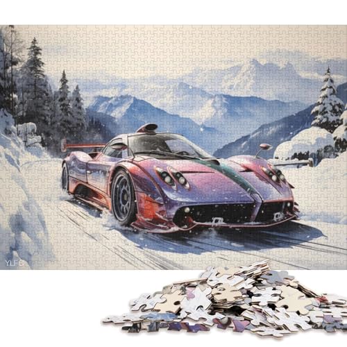 Art Sports Car Puzzle, Premium-Puzzle aus 100% recyceltem Brett, für Kinder und Erwachsene ab 12 Jahren, 70 x 50 cm, 1000 Teile Art Sports Car Puzzle, Premium-Puzzle aus 100% recyceltem Brett, für Kinder und Erwachsene ab 12 Jahren, 70 x 50 cm, 1000 Teile von QBIREX