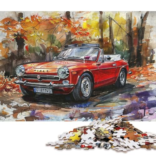Art Sports Car Puzzle, Premium-Puzzle aus 100% recyceltem Brett, für Kinder und Erwachsene ab 12 Jahren, 70 x 50 cm, 1000 Teile Art Sports Car Puzzle, Premium-Puzzle aus 100% recyceltem Brett, für Kinder und Erwachsene ab 12 Jahren, 70 x 50 cm, 1000 Teile von QBIREX
