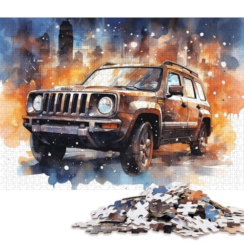 Art Sports Car Puzzle, Premium-Puzzle aus 100% recyceltem Brett, für Kinder und Erwachsene ab 12 Jahren, 70 x 50 cm, 1000 Teile Art Sports Car Puzzle, Premium-Puzzle aus 100% recyceltem Brett, für Kinder und Erwachsene ab 12 Jahren, 70 x 50 cm, 1000 Teile von QBIREX
