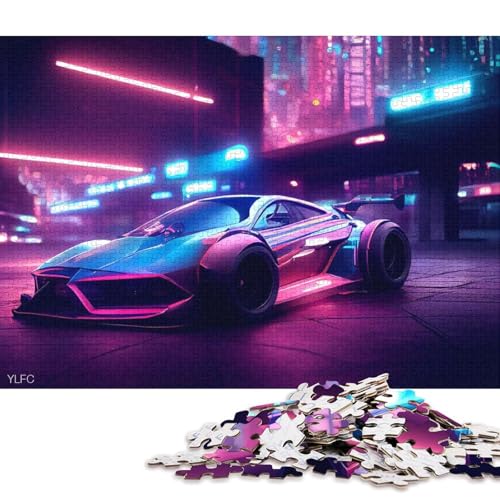 Art Sports Car Puzzle, Premium-Puzzle aus 100% recyceltem Brett, für Kinder und Erwachsene ab 12 Jahren, 70 x 50 cm, 1000 Teile Art Sports Car Puzzle, Premium-Puzzle aus 100% recyceltem Brett, für Kinder und Erwachsene ab 12 Jahren, 70 x 50 cm, 1000 Teile von QBIREX