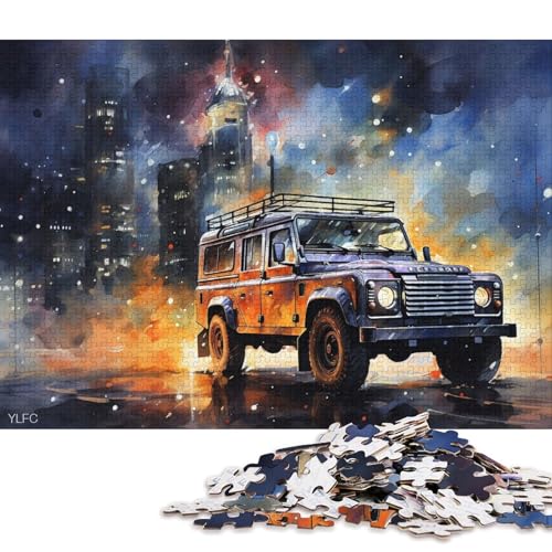 Art Sports Car Puzzle, Premium-Puzzle aus 100% recyceltem Kartonpapier, rechteckig, für Erwachsene und Teenager, einzigartiges Geschenk, 38 x 26 cm, 1000 Teile Art Sports Car Puzzle, Premium-Puzzle aus 100% recyceltem Kartonpapier, rechteckig, für Erwachsene und Teenager, einzigartiges Geschenk, 38 x 26 cm, 1000 Teile von QBIREX