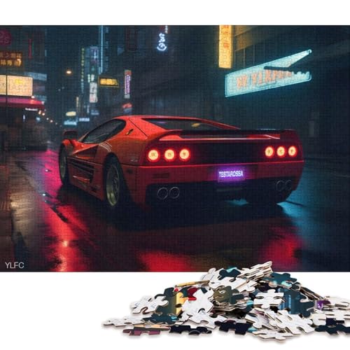 Art Sports Car Puzzle, Premium-Puzzle aus 100% recyceltem Kartonpapier, rechteckig, für Erwachsene und Teenager, einzigartiges Geschenk, 70 x 50 cm, 1000 Teile Art Sports Car Puzzle, Premium-Puzzle aus 100% recyceltem Kartonpapier, rechteckig, für Erwachsene und Teenager, einzigartiges Geschenk, 70 x 50 cm, 1000 Teile von QBIREX