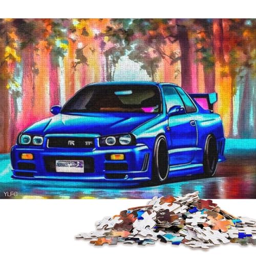 Art Sports Car Puzzle, anpassbare Bilder, 100% recycelter Karton, Puzzle für Kinder und Erwachsene ab 12 Jahren, einzigartiges Geschenk, 70 x 50 cm, 1000 Teile Art Sports Car Puzzle, anpassbare Bilder, 100% recycelter Karton, Puzzle für Kinder und Erwachsene ab 12 Jahren, einzigartiges Geschenk, 70 x 50 cm, 1000 Teile von QBIREX