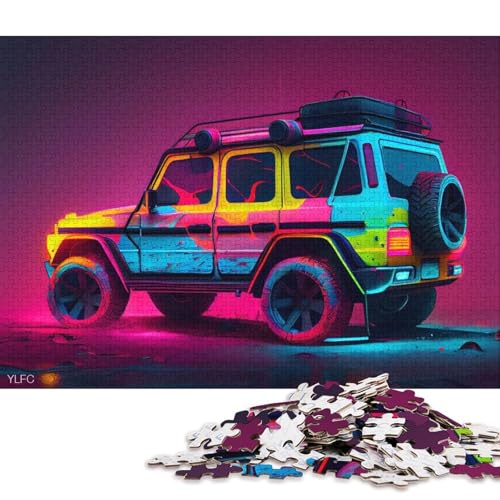 Art Sports Car Puzzle, freundliche Materialien, 100 Prozent recycelter Karton, Puzzle für Erwachsene und Kinder, 38 x 26 cm, 1000 Teile Art Sports Car Puzzle, freundliche Materialien, 100 Prozent recycelter Karton, Puzzle für Erwachsene und Kinder, 38 x 26 cm, 1000 Teile von QBIREX