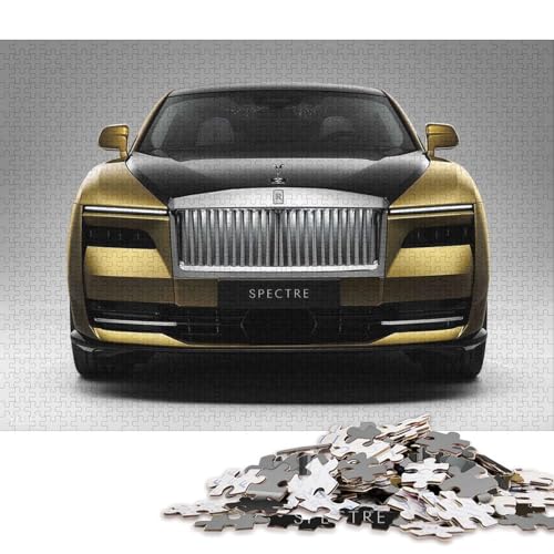 Art Sports Car Puzzle, freundliche Materialien, 100 Prozent recycelter Karton, Puzzle für Erwachsene und Kinder, 70 x 50 cm, 1000 Teile von QBIREX