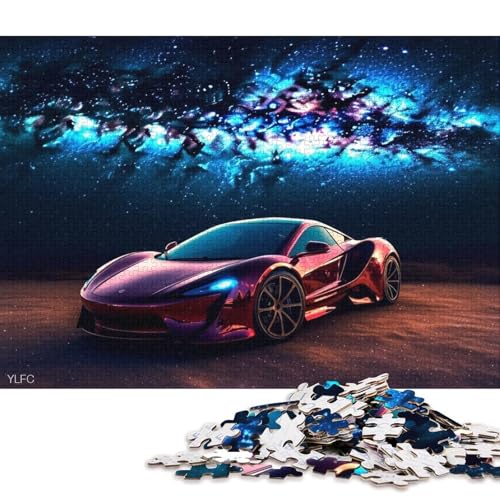 Art Sports Car Puzzle, kreative Spiele, 100 Prozent recycelter Karton, Puzzle für Erwachsene, 38 x 26 cm, 1000 Teile Art Sports Car Puzzle, kreative Spiele, 100 Prozent recycelter Karton, Puzzle für Erwachsene, 38 x 26 cm, 1000 Teile von QBIREX
