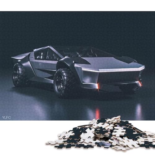 Art Sports Car Puzzle, kreative Spiele, 100 Prozent recycelter Karton, Puzzle für Erwachsene, 38 x 26 cm, 1000 Teile Art Sports Car Puzzle, kreative Spiele, 100 Prozent recycelter Karton, Puzzle für Erwachsene, 38 x 26 cm, 1000 Teile von QBIREX