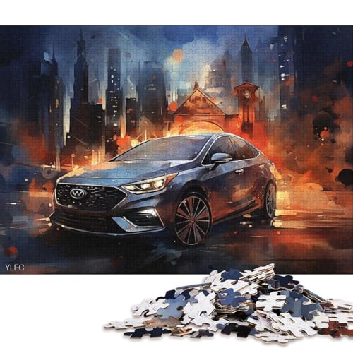 Art Sports Car Puzzle, kreative Spiele, 100 Prozent recycelter Karton, Puzzle für Erwachsene, 38 x 26 cm, 1000 Teile Art Sports Car Puzzle, kreative Spiele, 100 Prozent recycelter Karton, Puzzle für Erwachsene, 38 x 26 cm, 1000 Teile von QBIREX