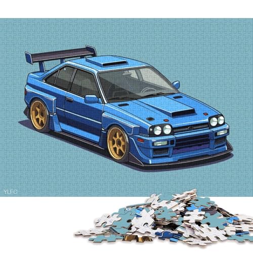 Art Sports Car Puzzle, kreative Spiele, 100 Prozent recycelter Karton, Puzzle für Erwachsene, 38 x 26 cm, 1000 Teile von QBIREX