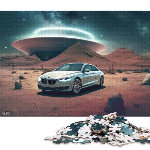 Art Sports Car Puzzle, kreative Spiele, 100 Prozent recycelter Karton, Puzzle für Erwachsene, 38 x 26 cm, 1000 Teile Art Sports Car Puzzle, kreative Spiele, 100 Prozent recycelter Karton, Puzzle für Erwachsene, 38 x 26 cm, 1000 Teile von QBIREX