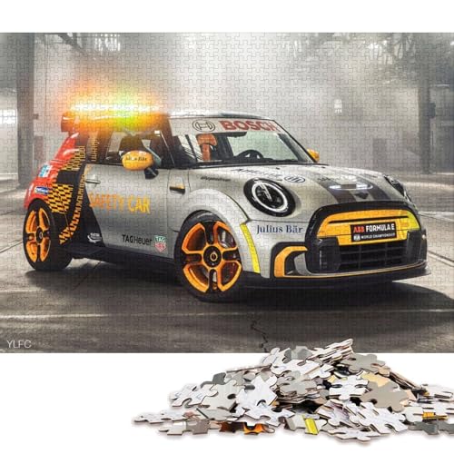 Art Sports Car Puzzle, kreative Spiele, 100 Prozent recycelter Karton, Puzzle für Erwachsene, 38 x 26 cm, 1000 Teile von QBIREX