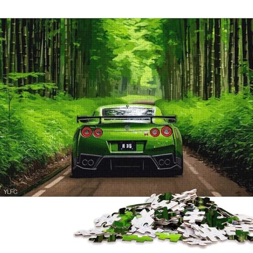 Art Sports Car Puzzle, schwierige Herausforderung, 100 Prozent recycelter Karton, Puzzle für Kinder und Erwachsene ab 12 Jahren, 38 x 26 cm, 1000 Teile Art Sports Car Puzzle, schwierige Herausforderung, 100 Prozent recycelter Karton, Puzzle für Kinder und Erwachsene ab 12 Jahren, 38 x 26 cm, 1000 Teile von QBIREX