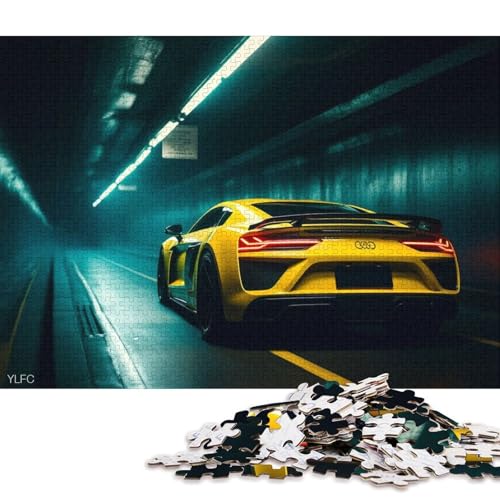 Art Sports Car Puzzle, schwierige Herausforderung, 100 Prozent recycelter Karton, Puzzle für Kinder und Erwachsene ab 12 Jahren, 70 x 50 cm, 1000 Teile Art Sports Car Puzzle, schwierige Herausforderung, 100 Prozent recycelter Karton, Puzzle für Kinder und Erwachsene ab 12 Jahren, 70 x 50 cm, 1000 Teile von QBIREX