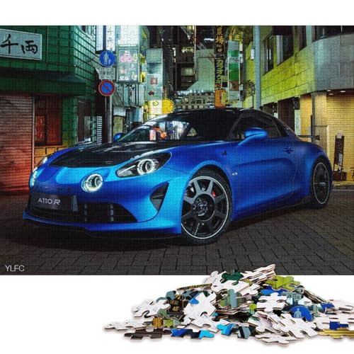Art Sports Car Puzzle, schwierige Herausforderung, 100 Prozent recycelter Karton, Puzzle für Kinder und Erwachsene ab 12 Jahren, 70 x 50 cm, 1000 Teile Art Sports Car Puzzle, schwierige Herausforderung, 100 Prozent recycelter Karton, Puzzle für Kinder und Erwachsene ab 12 Jahren, 70 x 50 cm, 1000 Teile von QBIREX