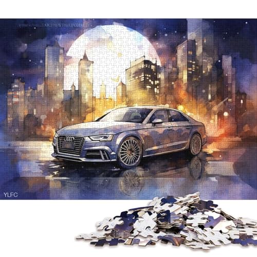Art Sports Car Puzzle, schwierige Herausforderung, 100 Prozent recycelter Karton, Puzzle für Kinder und Erwachsene ab 12 Jahren, 70 x 50 cm, 1000 Teile Art Sports Car Puzzle, schwierige Herausforderung, 100 Prozent recycelter Karton, Puzzle für Kinder und Erwachsene ab 12 Jahren, 70 x 50 cm, 1000 Teile von QBIREX