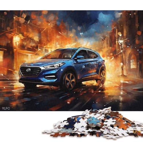 Art Sports Car Puzzle, schwierige Herausforderung, 100 Prozent recycelter Karton, Puzzle für Kinder und Erwachsene ab 12 Jahren, 70 x 50 cm, 1000 Teile Art Sports Car Puzzle, schwierige Herausforderung, 100 Prozent recycelter Karton, Puzzle für Kinder und Erwachsene ab 12 Jahren, 70 x 50 cm, 1000 Teile von QBIREX