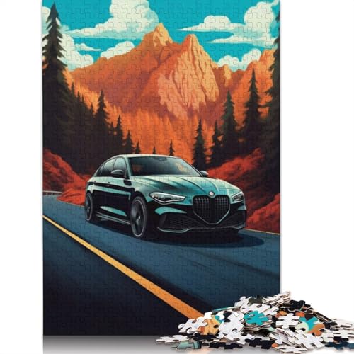 Art Sports Car Puzzle 1000 Teile Schwer Puzzle Spielzeug Lernspiel Impossible Herausforderung Spielzeug Für Erwachsene Kinder 1000pcs (75x50cm) von QBIREX
