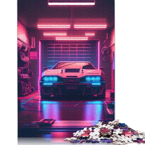 Art Sports Car Puzzle 1000 Teile Schwer Puzzle Spielzeug Lernspiel Impossible Herausforderung Spielzeug Für Erwachsene Und Kinder Ab 14 Jahren 1000pcs (75x50cm) von QBIREX
