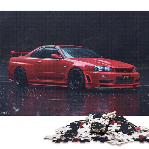 Art Sports Car Puzzle DIY Spiel Papier Rechteckiges Puzzle für Jungen oder Mädchen Geburtstagsgeschenk 70x50cm/1000pcs von QBIREX