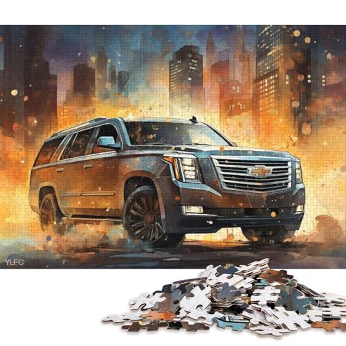 Art Sports Car Puzzle DIY Spiel Papier Rechteckiges Puzzle für Jungen oder Mädchen Geburtstagsgeschenk 70x50cm/1000pcs von QBIREX