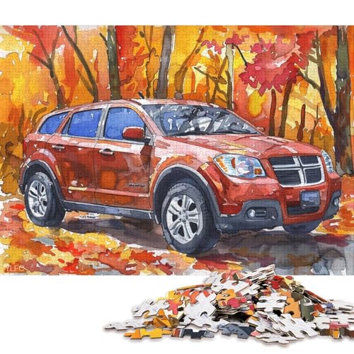 Art Sports Car Puzzle DIY Spiel Papier Rechteckiges Puzzle für Jungen oder Mädchen Geburtstagsgeschenk 70x50cm/1000pcs von QBIREX