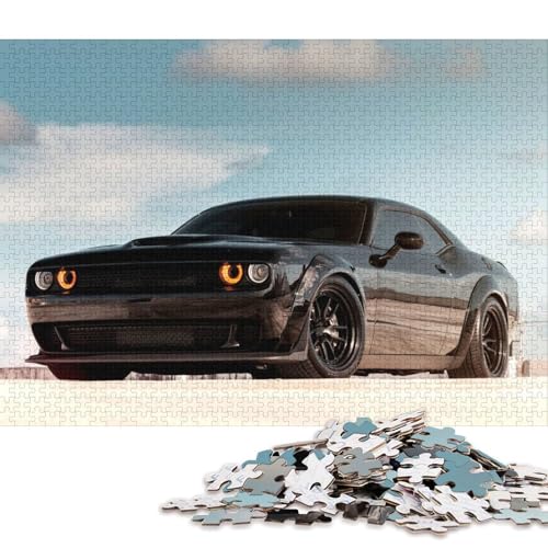 Art Sports Car Puzzle DIY Spiel Papier Rechteckiges Puzzle für Jungen oder Mädchen Geburtstagsgeschenk 70x50cm/1000pcs von QBIREX