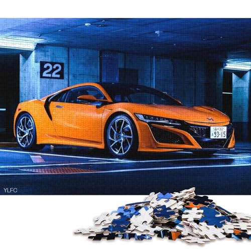 Art Sports Car Puzzle DIY Spiel Papier Rechteckiges Puzzle für Jungen oder Mädchen Geburtstagsgeschenk 70x50cm/1000pcs von QBIREX