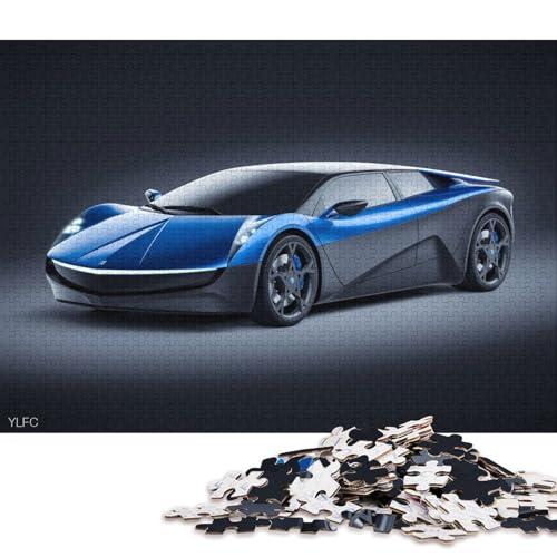 Art Sports Car Puzzle DIY Spiel Papier Rechteckiges Puzzle für Jungen oder Mädchen Geburtstagsgeschenk 70x50cm/1000pcs von QBIREX