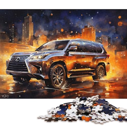 Art Sports Car Puzzle Dekompressionsspielzeug Rechteckiges Papierpuzzle für Kinder und Erwachsene ab 12 Jahren 38x26cm/1000 Teile Art Sports Car Puzzle Dekompressionsspielzeug Rechteckiges Papierpuzzle für Kinder und Erwachsene ab 12 Jahren 38x26cm/1000 Teile von QBIREX