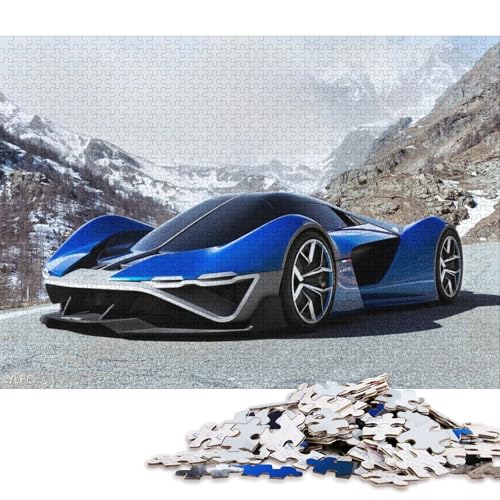 Art Sports Car Puzzle Dekompressionsspielzeug Rechteckiges Papierpuzzle für Kinder und Erwachsene ab 12 Jahren 38x26cm/1000 Teile Art Sports Car Puzzle Dekompressionsspielzeug Rechteckiges Papierpuzzle für Kinder und Erwachsene ab 12 Jahren 38x26cm/1000 Teile von QBIREX