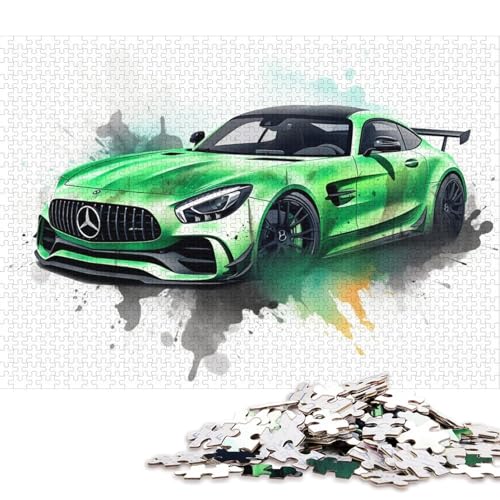 Art Sports Car Puzzle Dekompressionsspielzeug Rechteckiges Papierpuzzle für Kinder und Erwachsene ab 12 Jahren 38x26cm/1000 Teile Art Sports Car Puzzle Dekompressionsspielzeug Rechteckiges Papierpuzzle für Kinder und Erwachsene ab 12 Jahren 38x26cm/1000 Teile von QBIREX