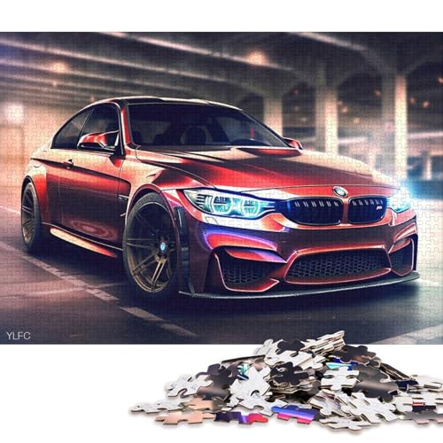 Art Sports Car Puzzle Dekompressionsspielzeug Rechteckiges Papierpuzzle für Kinder und Erwachsene ab 12 Jahren 38x26cm/1000 Teile Art Sports Car Puzzle Dekompressionsspielzeug Rechteckiges Papierpuzzle für Kinder und Erwachsene ab 12 Jahren 38x26cm/1000 Teile von QBIREX