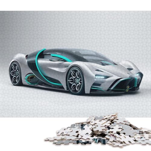 Art Sports Car Puzzle Dekompressionsspielzeug Rechteckiges Papierpuzzle für Kinder und Erwachsene ab 12 Jahren 38x26cm/1000 Teile Art Sports Car Puzzle Dekompressionsspielzeug Rechteckiges Papierpuzzle für Kinder und Erwachsene ab 12 Jahren 38x26cm/1000 Teile von QBIREX