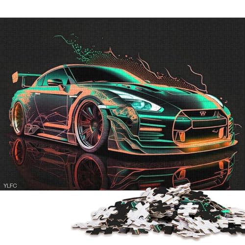 Art Sports Car Puzzle Dekompressionsspielzeug Rechteckiges Papierpuzzle für Kinder und Erwachsene ab 12 Jahren 38x26cm/1000 Teile Art Sports Car Puzzle Dekompressionsspielzeug Rechteckiges Papierpuzzle für Kinder und Erwachsene ab 12 Jahren 38x26cm/1000 Teile von QBIREX