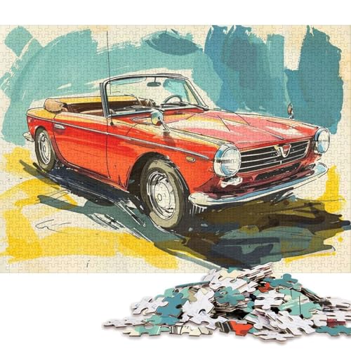 Art Sports Car Puzzle Dekompressionsspielzeug Rechteckiges Papierpuzzle für Kinder und Erwachsene ab 12 Jahren 70x50cm/1000 Teile Art Sports Car Puzzle Dekompressionsspielzeug Rechteckiges Papierpuzzle für Kinder und Erwachsene ab 12 Jahren 70x50cm/1000 Teile von QBIREX