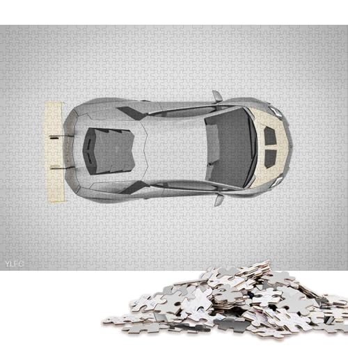 Art Sports Car Puzzle Dekompressionsspielzeug Rechteckiges Papierpuzzle für Kinder und Erwachsene ab 12 Jahren 70x50cm/1000 Teile Art Sports Car Puzzle Dekompressionsspielzeug Rechteckiges Papierpuzzle für Kinder und Erwachsene ab 12 Jahren 70x50cm/1000 Teile von QBIREX