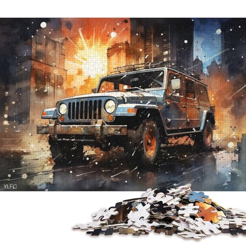 Art Sports Car Puzzle Dekompressionsspielzeug Rechteckiges Papierpuzzle für Kinder und Erwachsene ab 12 Jahren 70x50cm/1000 Teile Art Sports Car Puzzle Dekompressionsspielzeug Rechteckiges Papierpuzzle für Kinder und Erwachsene ab 12 Jahren 70x50cm/1000 Teile von QBIREX