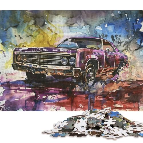 Art Sports Car Puzzle Familienspaß 100% recycelter Karton Puzzle für Kinder und Erwachsene ab 12 Jahren 70 x 50 cm/1000 Teile Art Sports Car Puzzle Familienspaß 100% recycelter Karton Puzzle für Kinder und Erwachsene ab 12 Jahren 70 x 50 cm/1000 Teile von QBIREX