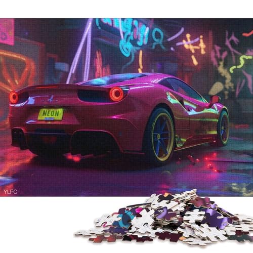 Art Sports Car Puzzle Familienspaß 100% recycelter Karton Puzzle für Kinder und Erwachsene ab 12 Jahren 70 x 50 cm/1000 Teile Art Sports Car Puzzle Familienspaß 100% recycelter Karton Puzzle für Kinder und Erwachsene ab 12 Jahren 70 x 50 cm/1000 Teile von QBIREX
