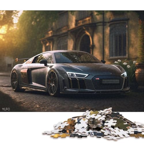 Art Sports Car Puzzle Familienspaß Papier Rechteckiges Puzzle für Kinder und Erwachsene ab 12 Jahren Geburtstagsgeschenk 70x50cm/1000 Teile von QBIREX